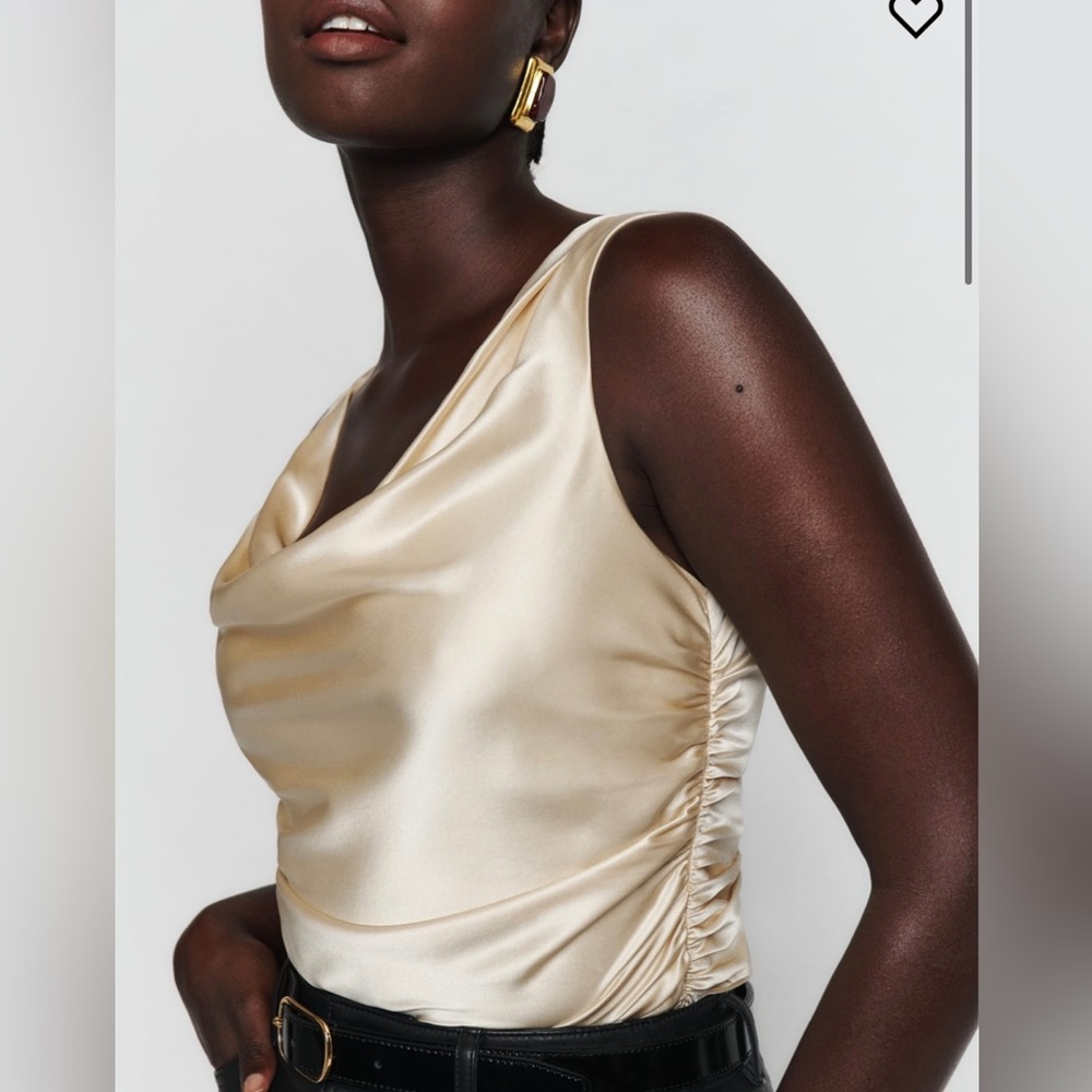 Reformation Silk Keira Top